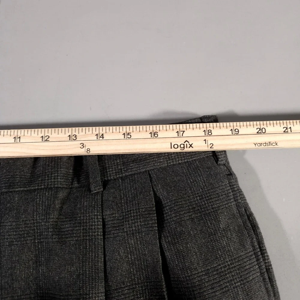 Jos. A. Bank Suit Mens 44R Gray Wool Cashmere Plaid 2-Button Pleated Cuffed
